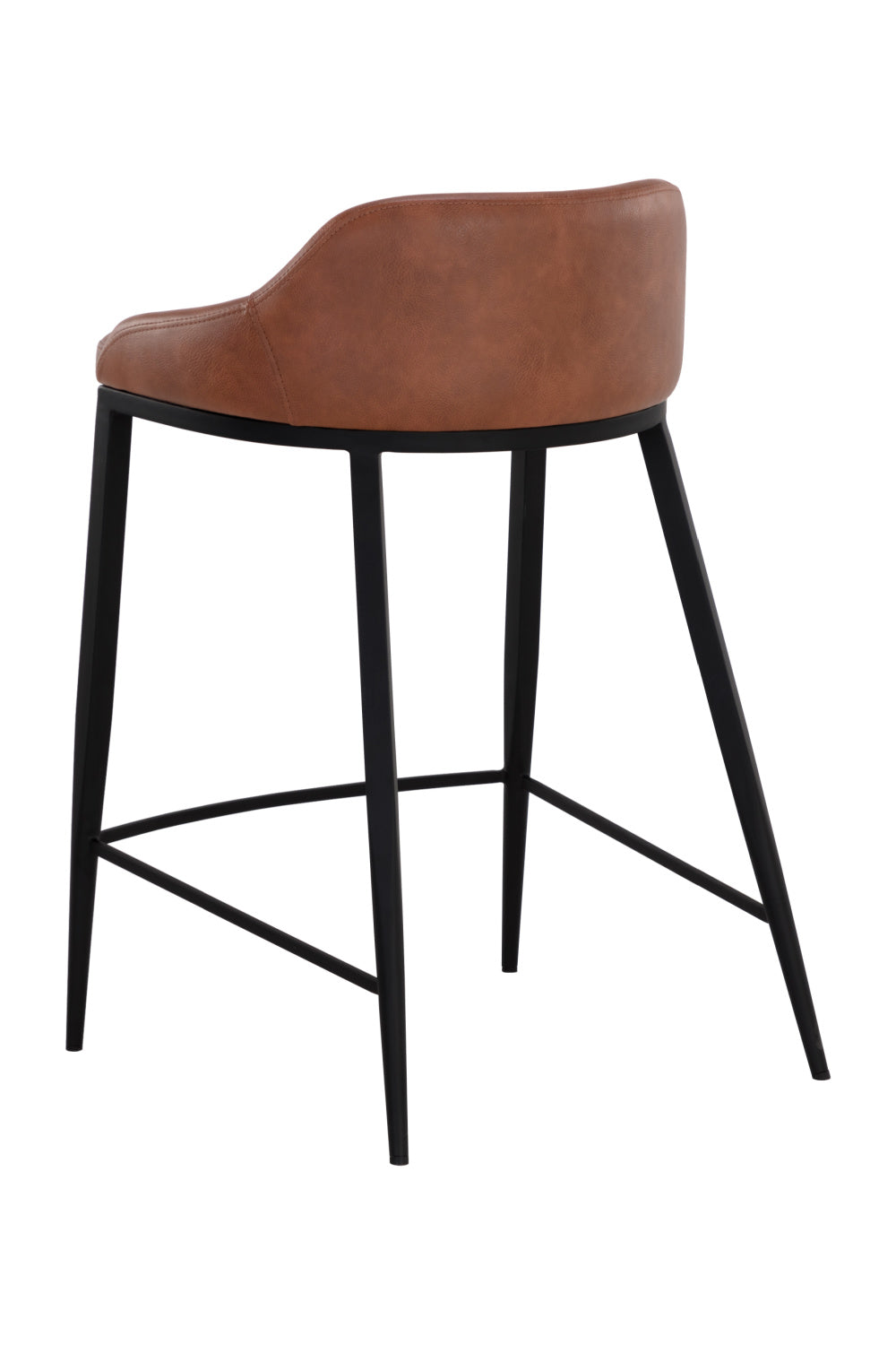 Low-Back Leather-Look Counter Stool by Splendido Astra, alternate view 13