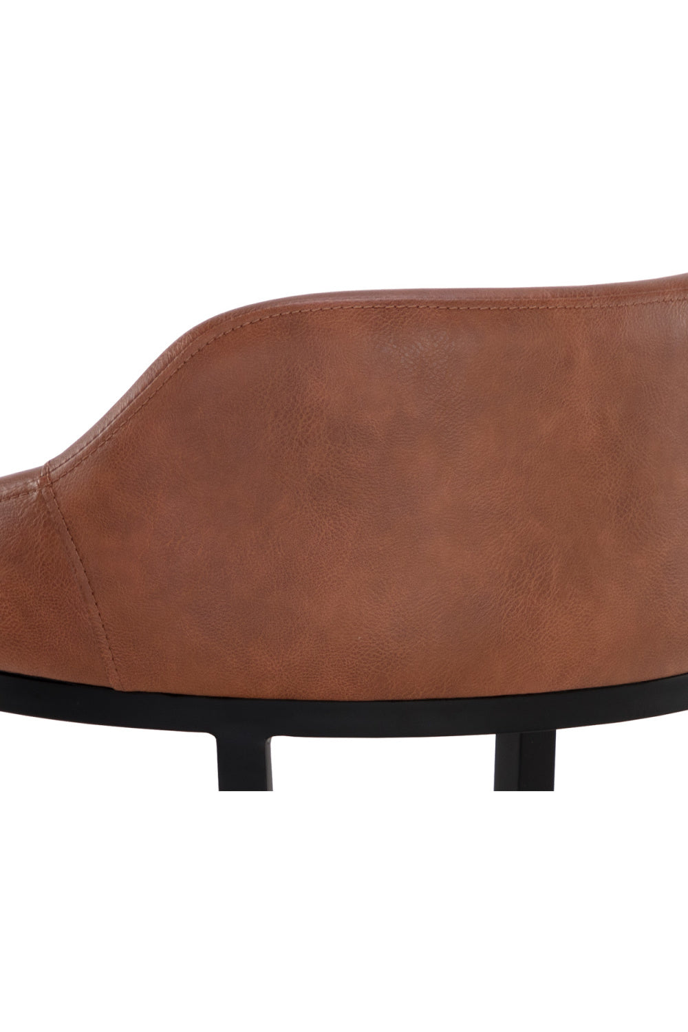 Low-Back Leather-Look Counter Stool by Splendido Astra, alternate view 14