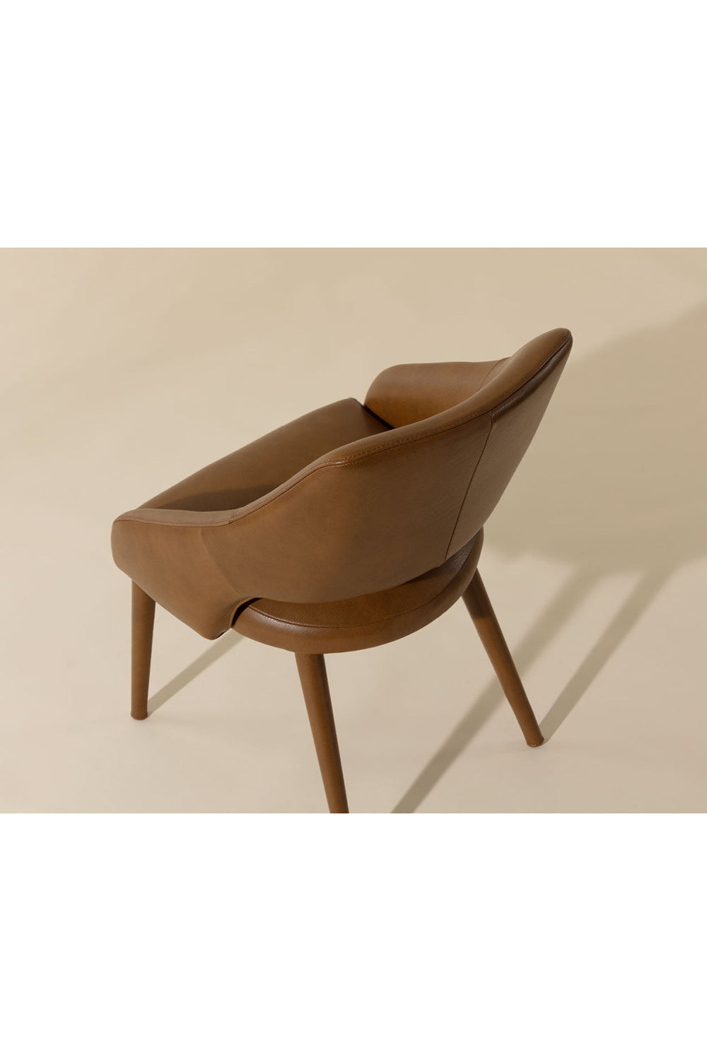 Modern European furniture - Monochromatic Leather Dining Chair - www.oroa.com