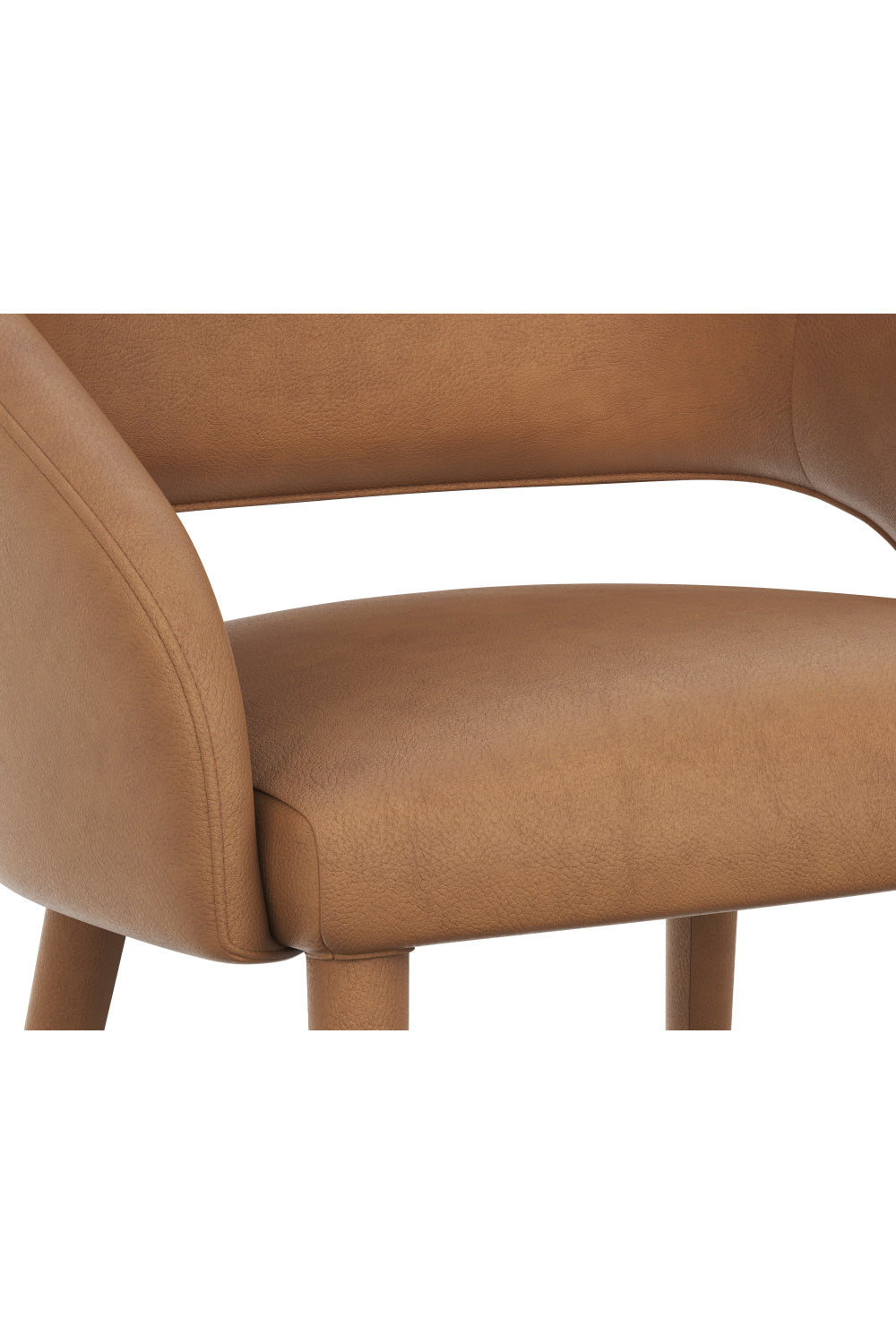 Modern European furniture - Monochromatic Leather Dining Chair - www.oroa.com