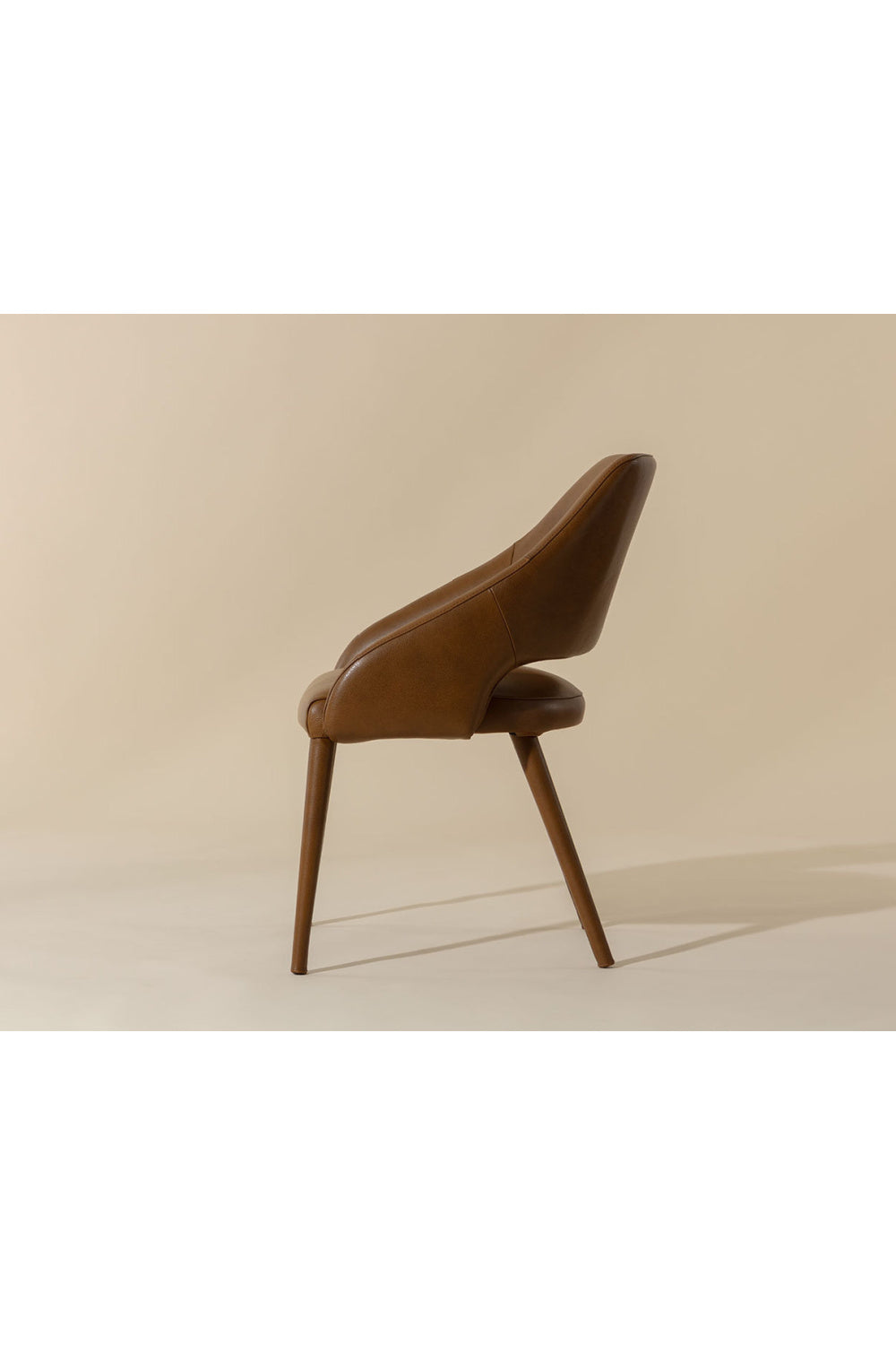Modern European furniture - Monochromatic Leather Dining Chair - www.oroa.com