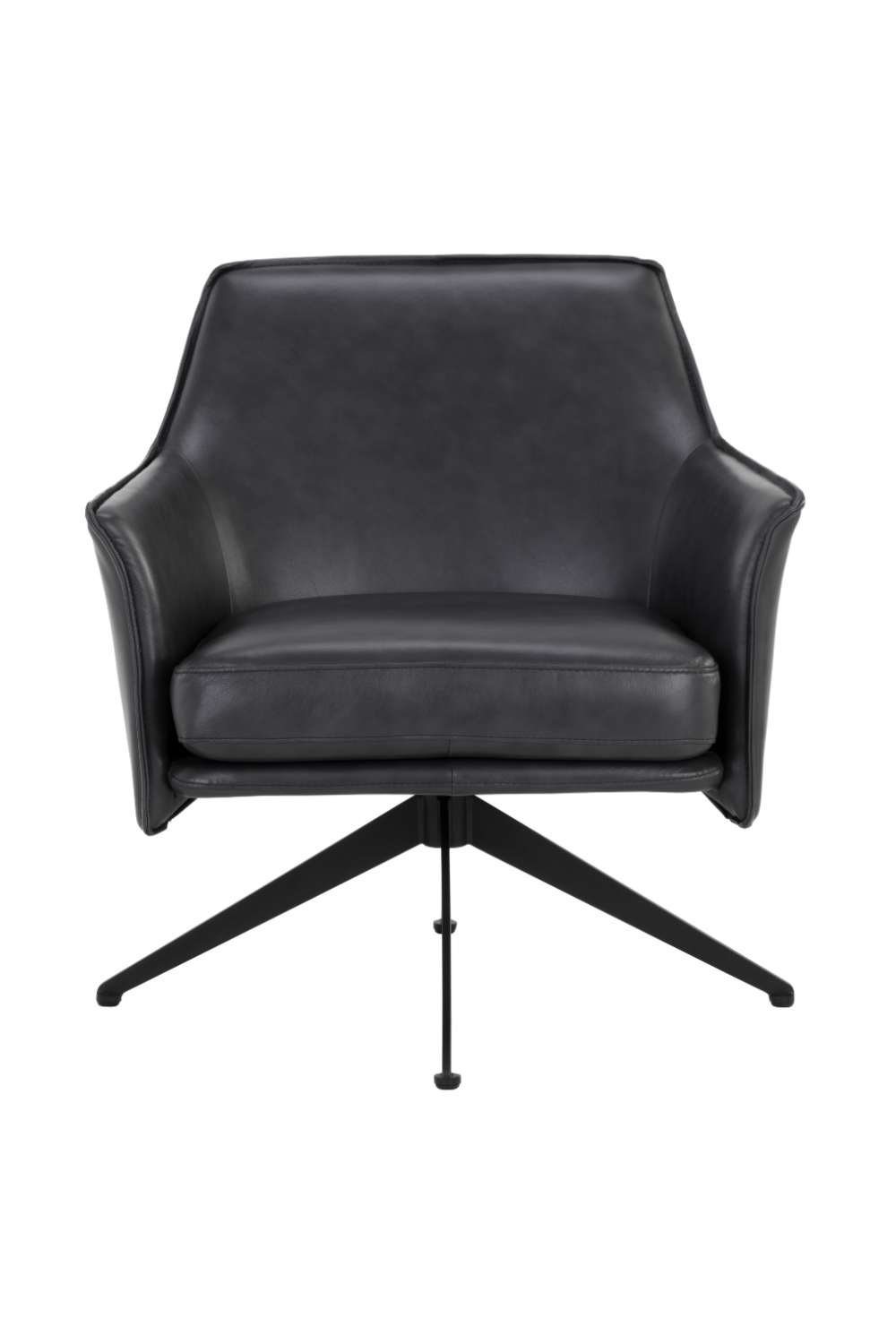 Swivel Leather Lounge Chair | Splendido Crosby