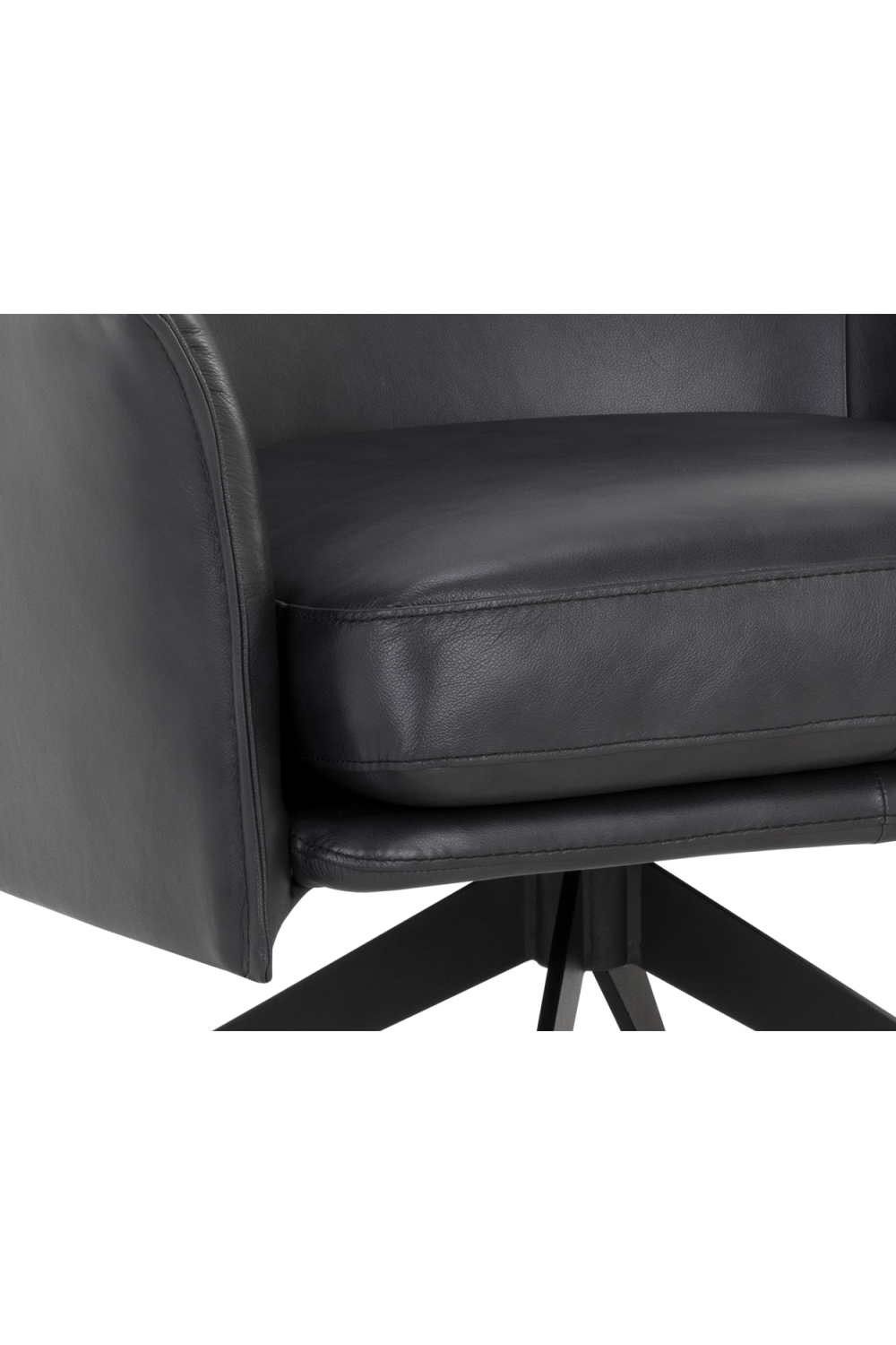 Swivel Leather Lounge Chair | Splendido Crosby