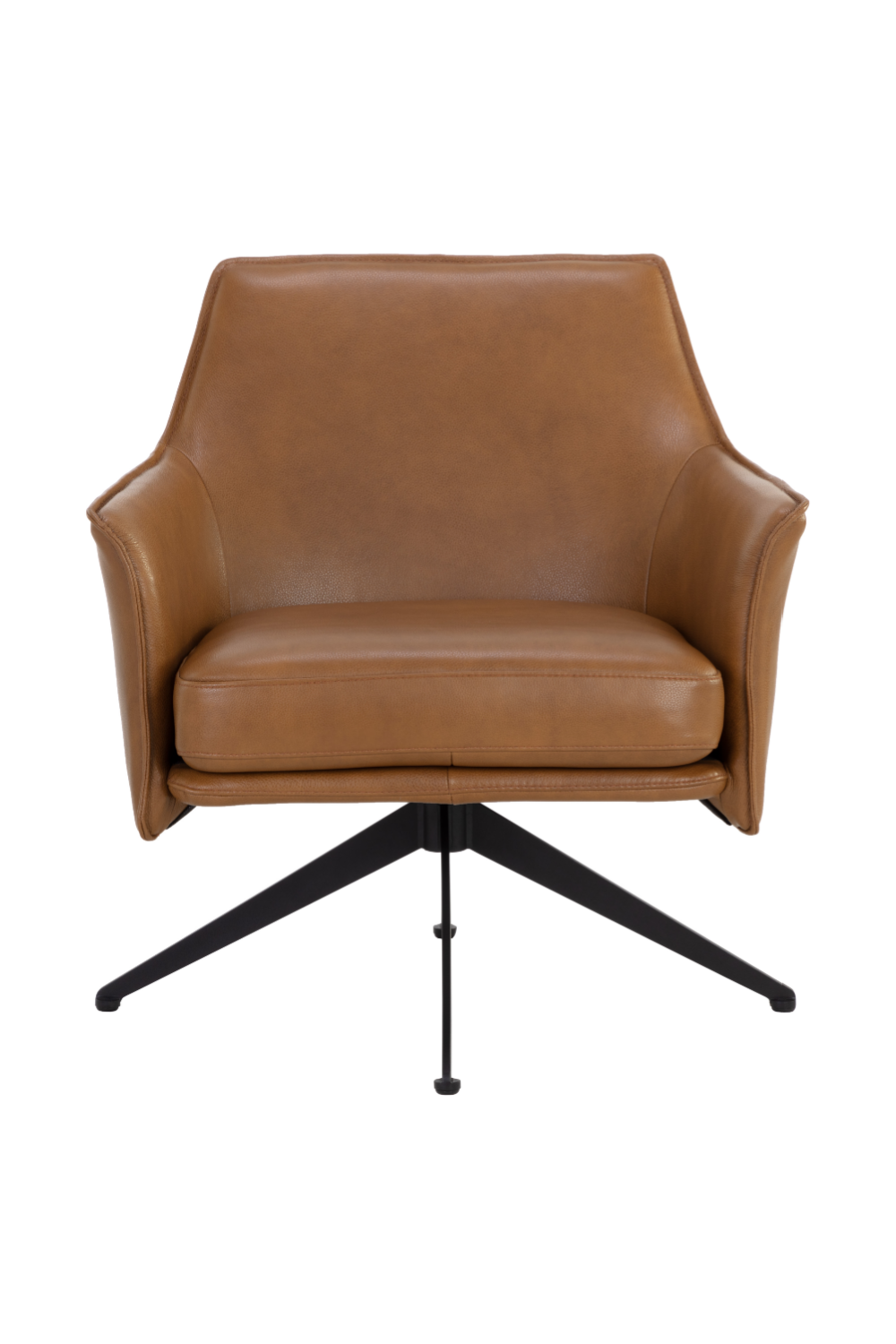 Swivel Leather Lounge Chair by Splendido Crosby Accent Chair, alternate view 3