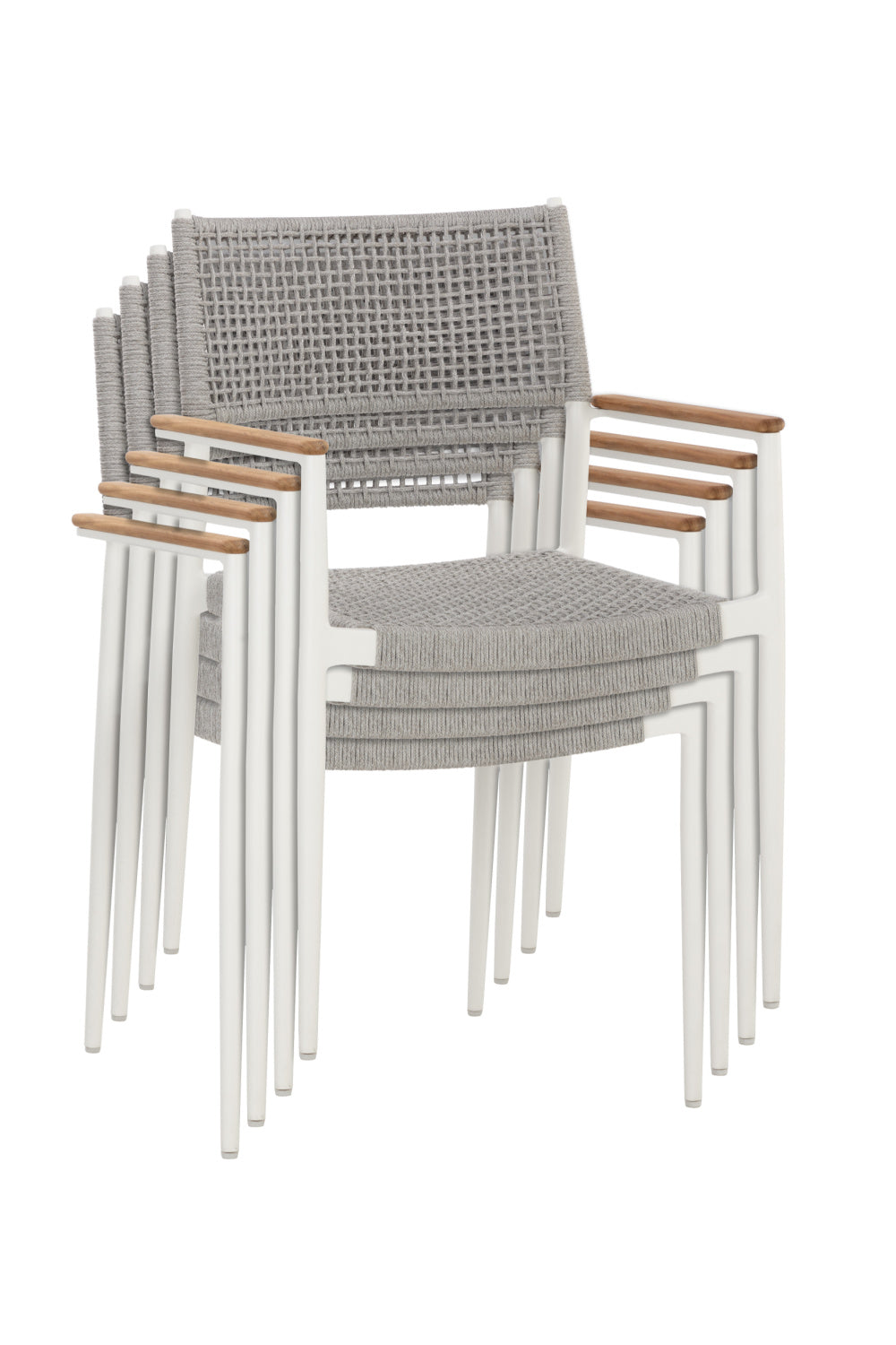 Stackable Indoor/Outdoor Dining Armchairs (2) by Splendido Nava Outdoor Dining Chair, alternate view 6