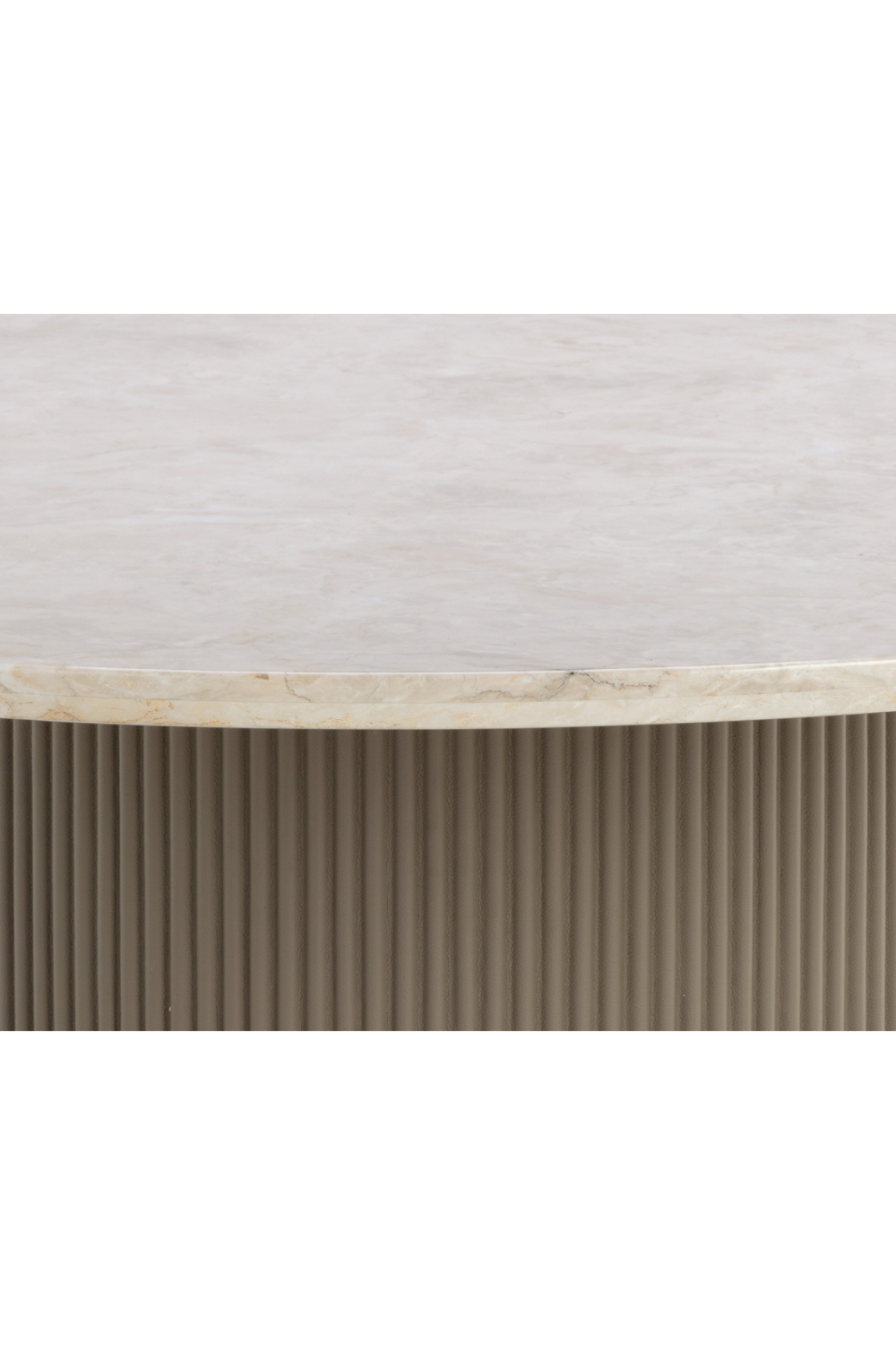 Taupe Leather Look Dining Table by Splendido Cataldi, alternate view 6