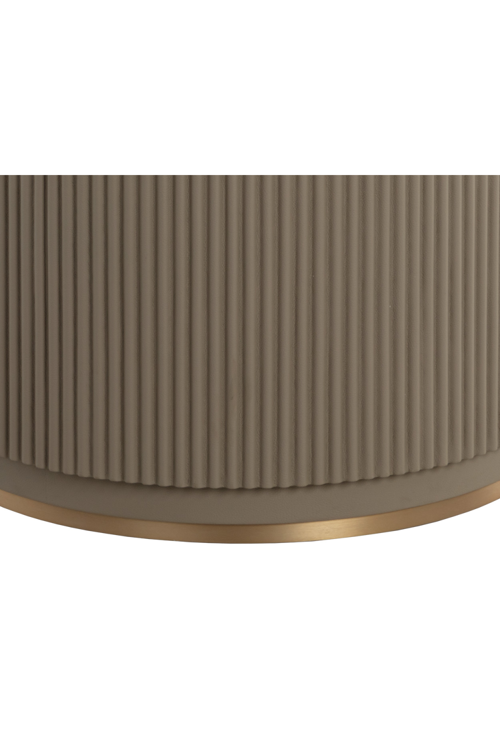 Taupe Leather Look Dining Table by Splendido Cataldi, alternate view 7