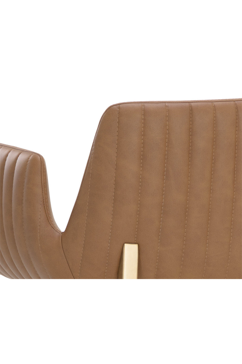Leather-Look Channeled Arm Bar Stool by Splendido Lucano Barstool, alternate view 8