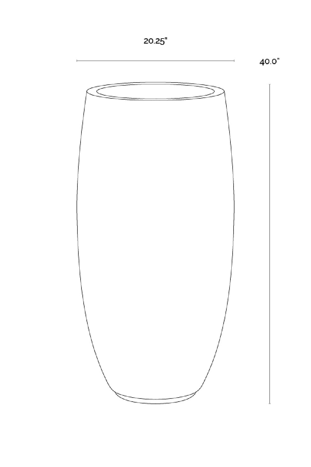 Modern European furniture - Black Concrete Indoor/Outdoor Planter - www.oroa.com