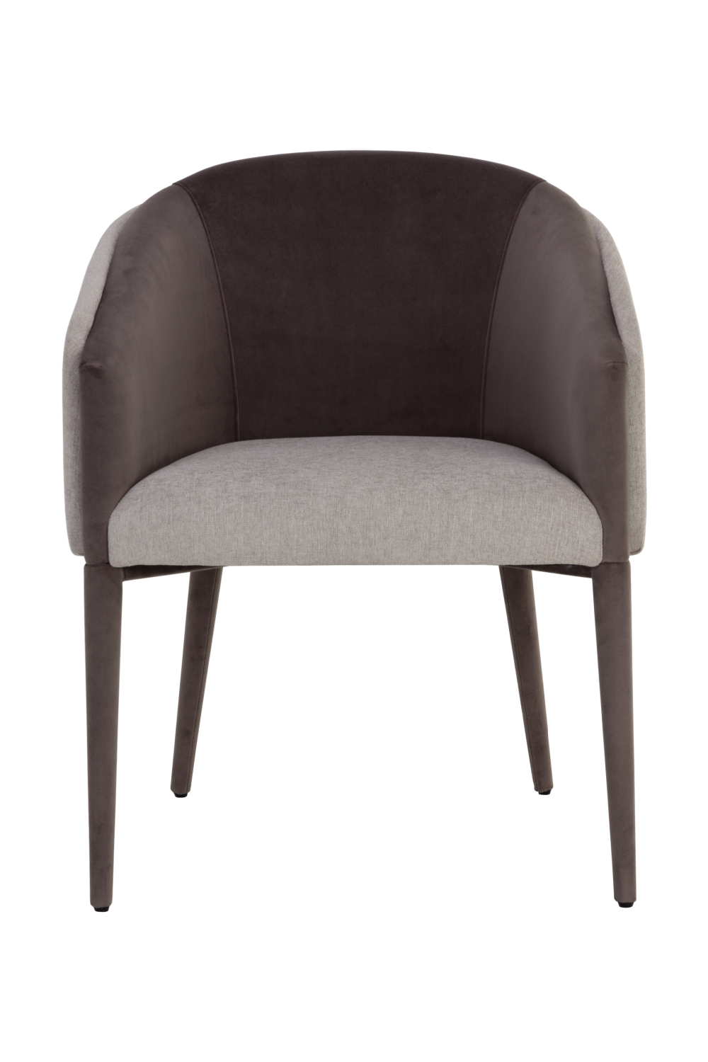 Gray Barrel-Back Dining Chair by Splendido Sheva, alternate view 3