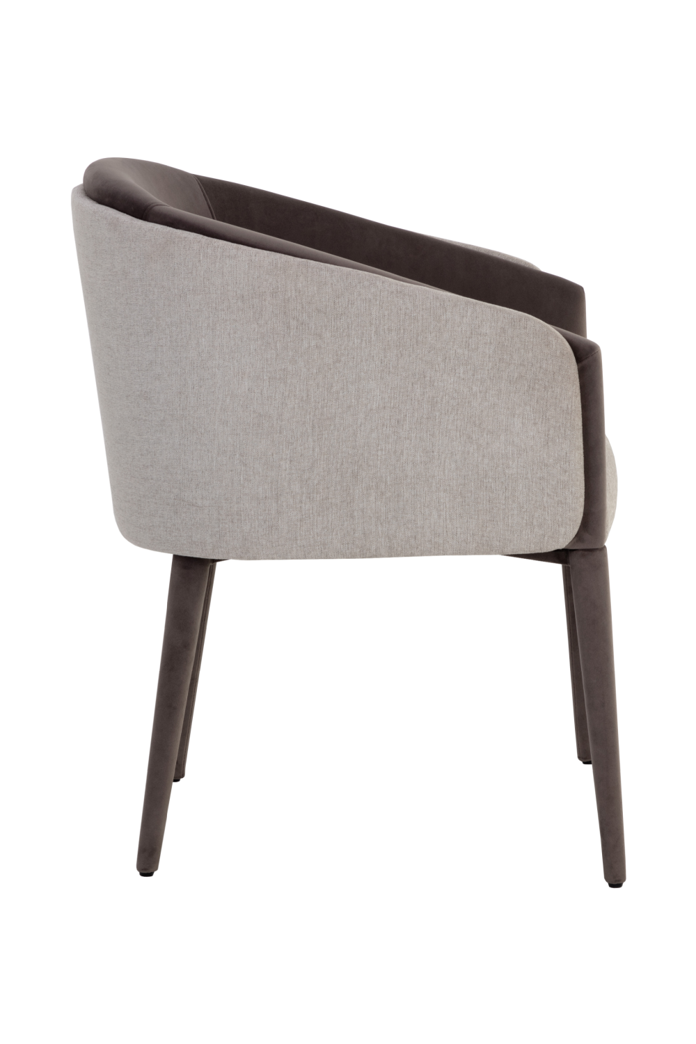Gray Barrel-Back Dining Chair by Splendido Sheva, alternate view 4