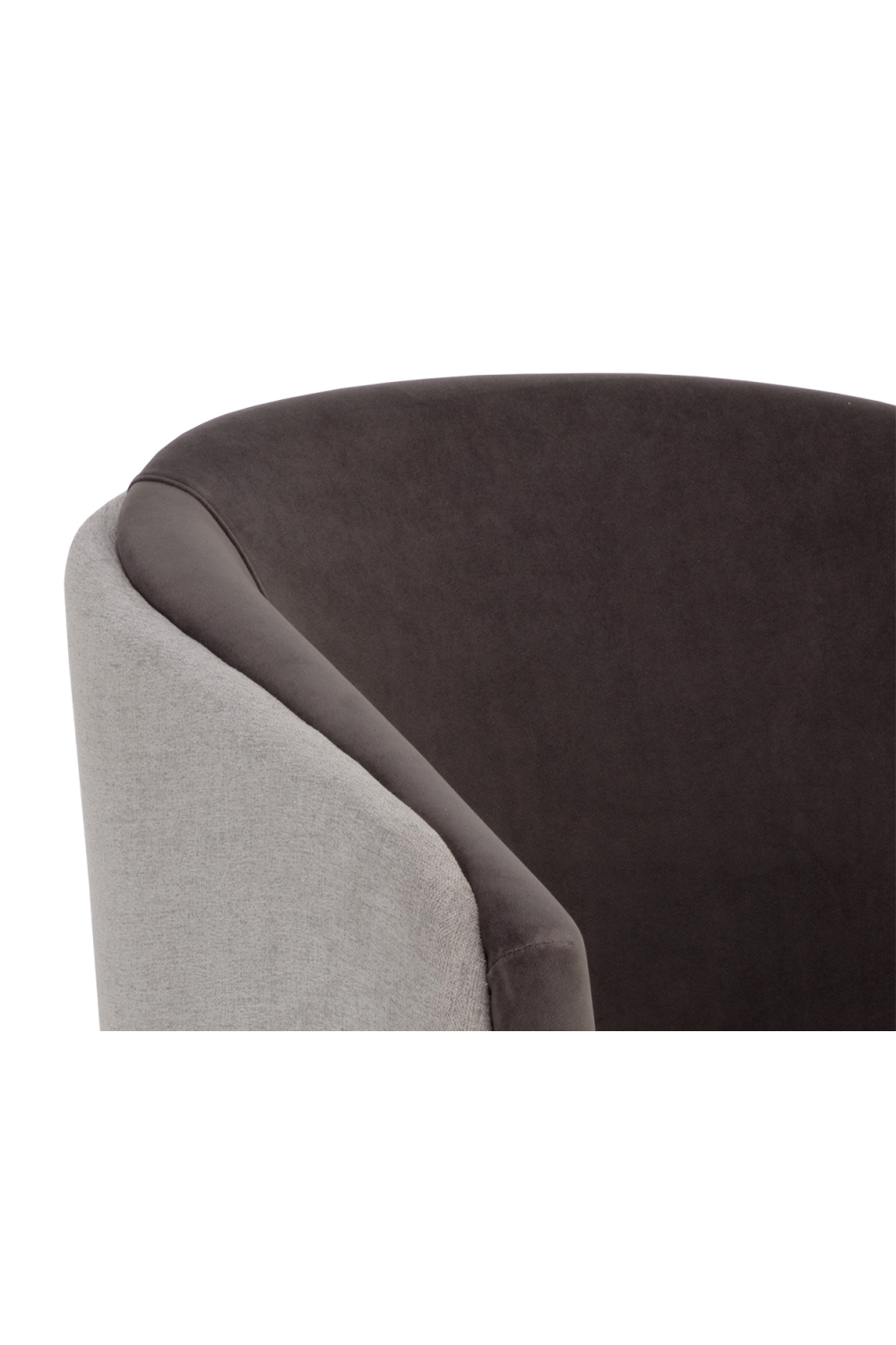 Gray Barrel-Back Dining Chair by Splendido Sheva, alternate view 6
