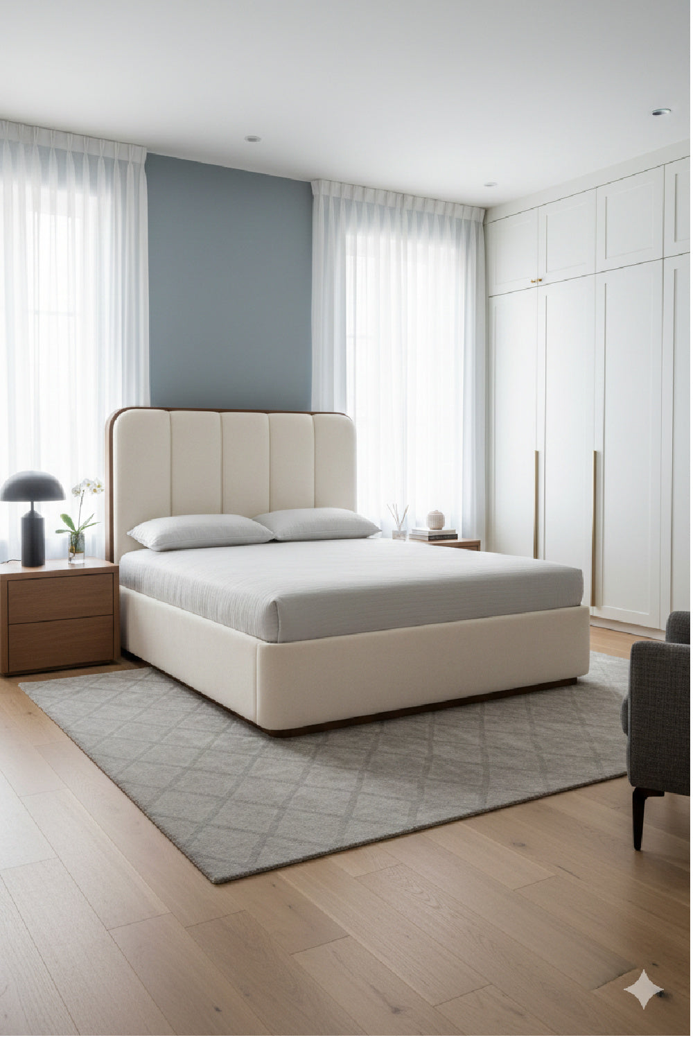 Channel Tufted Bed | Splendido Jamille | Oroa.com