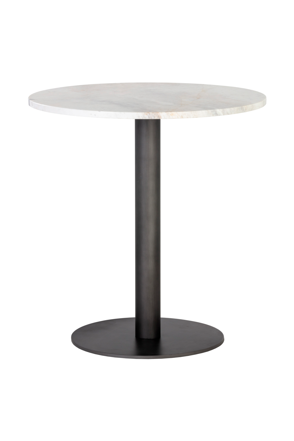 Round White Marble Bistro Table by Splendido Suki Dining Table