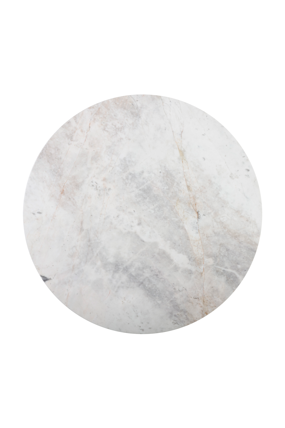 Round White Marble Bistro Table by Splendido Suki Dining Table, alternate view 4