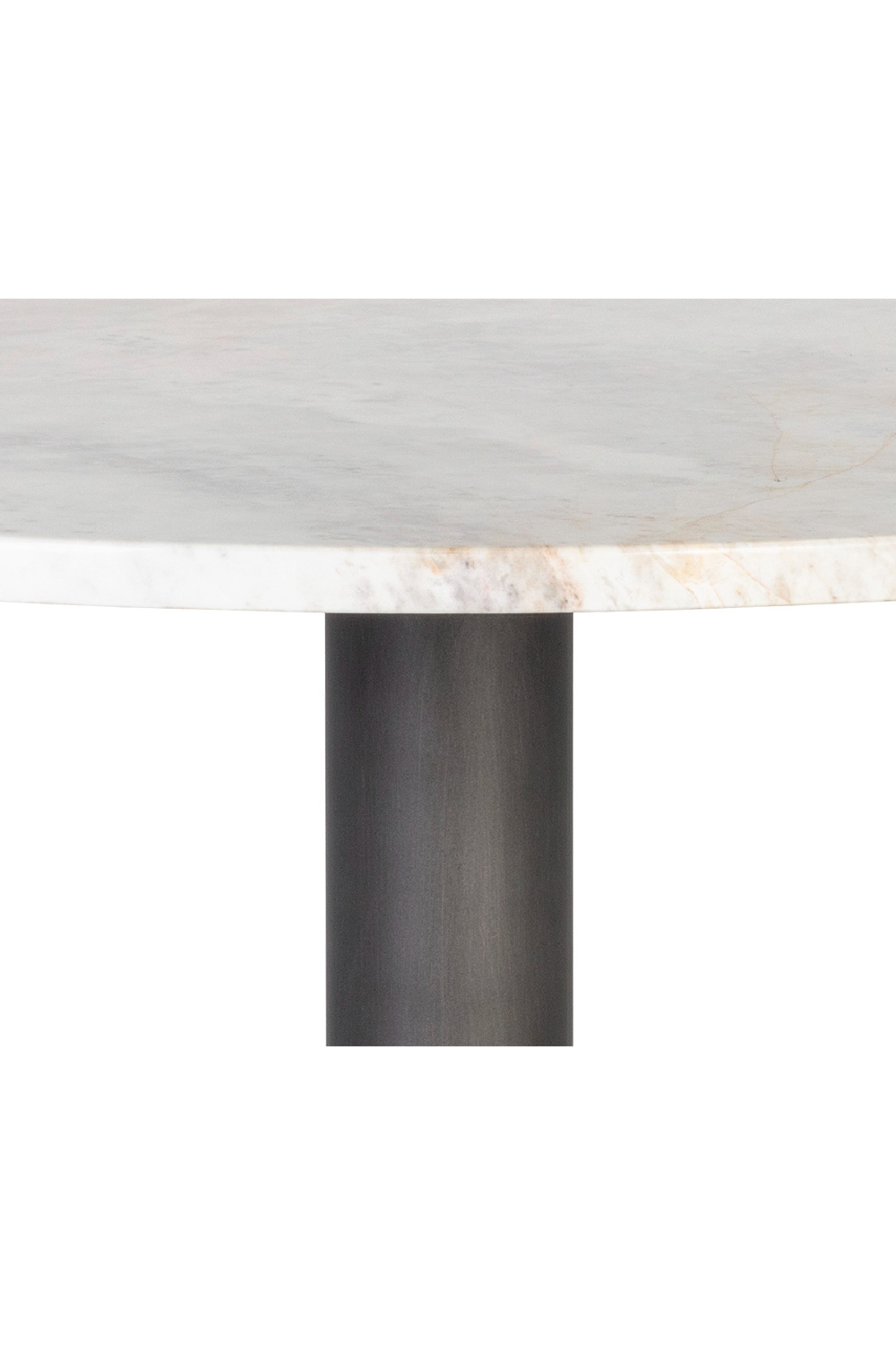 Round White Marble Bistro Table by Splendido Suki Dining Table, alternate view 5