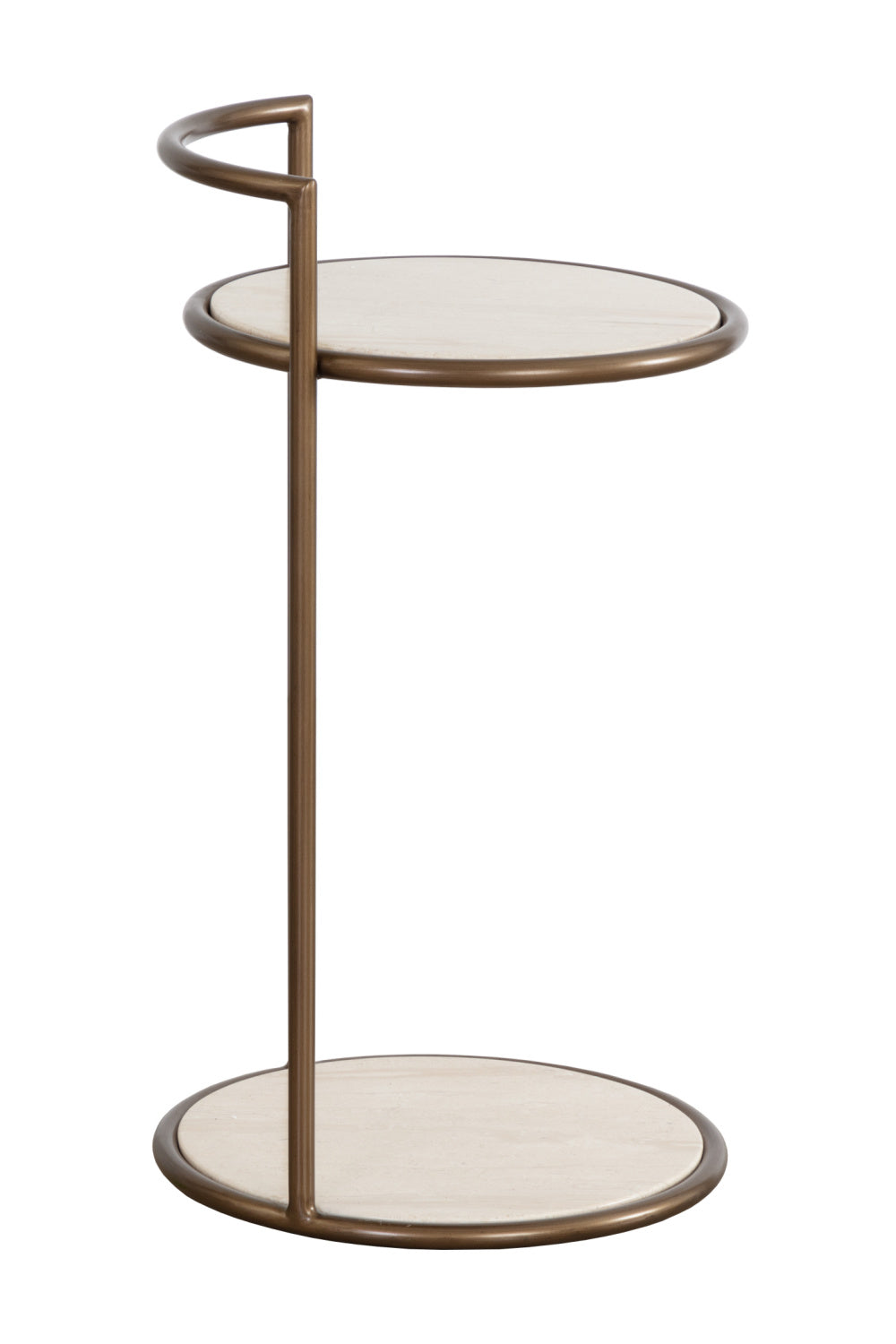 Gold Frame Indoor/Outdoor End Table by Splendido Parga Outdoor Side Table, alternate view 4