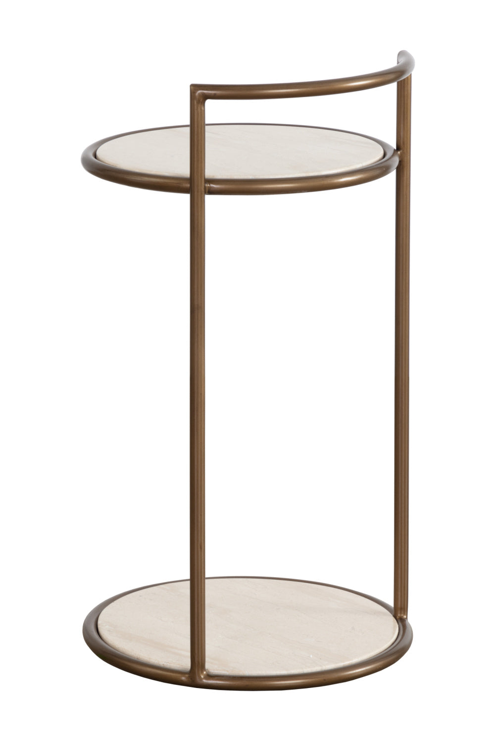 Gold Frame Indoor/Outdoor End Table by Splendido Parga Outdoor Side Table, alternate view 5