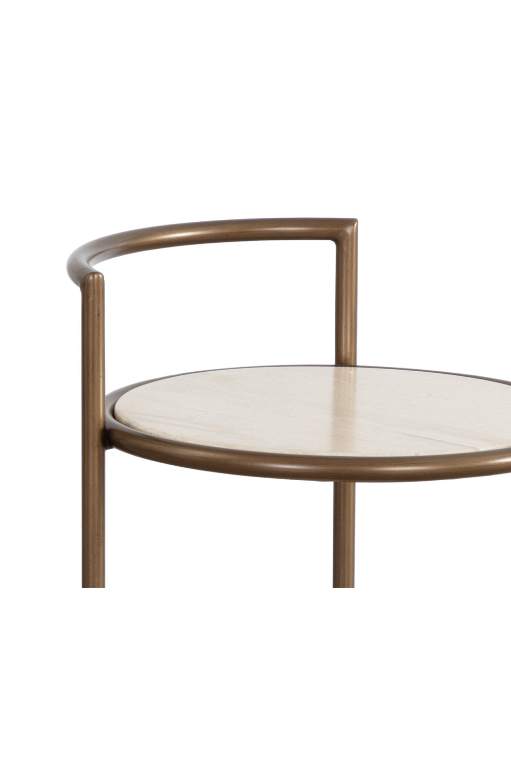 Gold Frame Indoor/Outdoor End Table by Splendido Parga Outdoor Side Table, alternate view 6