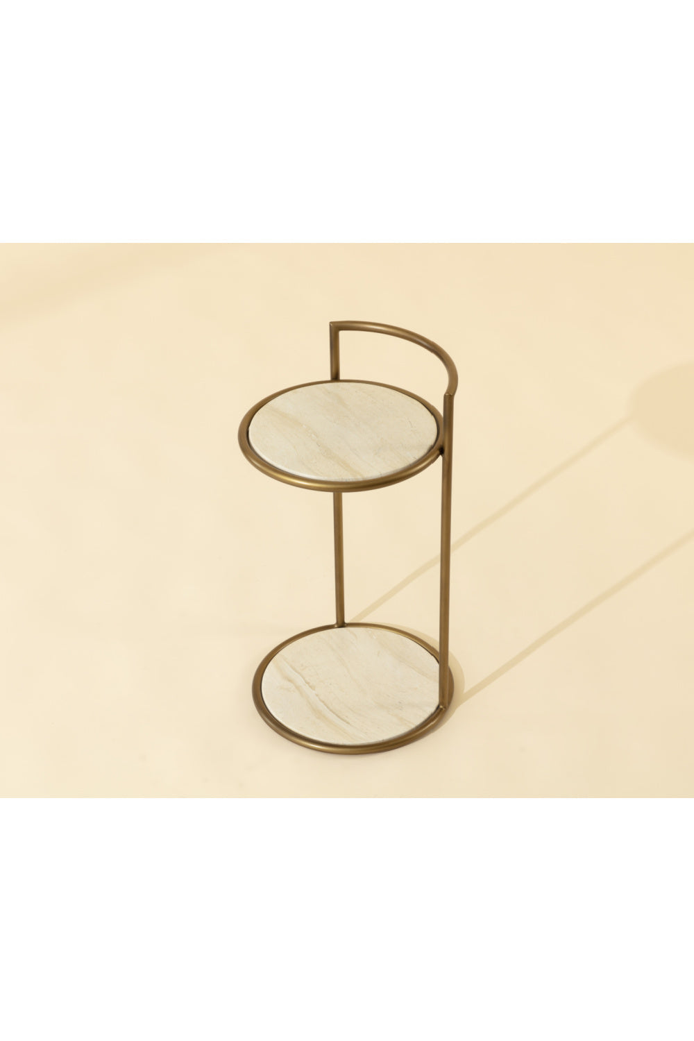 Gold Frame Indoor/Outdoor End Table by Splendido Parga Outdoor Side Table, alternate view 8