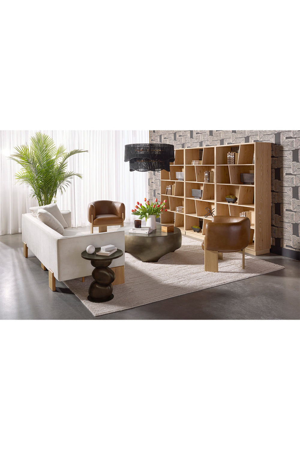 Round Indoor/Outdoor Coffee Table with Open Arches by Splendido Tarsus, alternate view 18