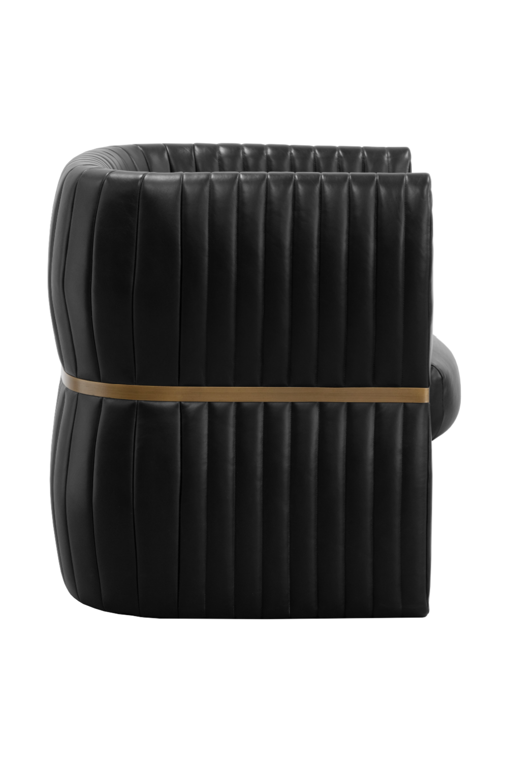 Leather Channeled Lounge Chair by Splendido Tryor Accent Chair, alternate view 19