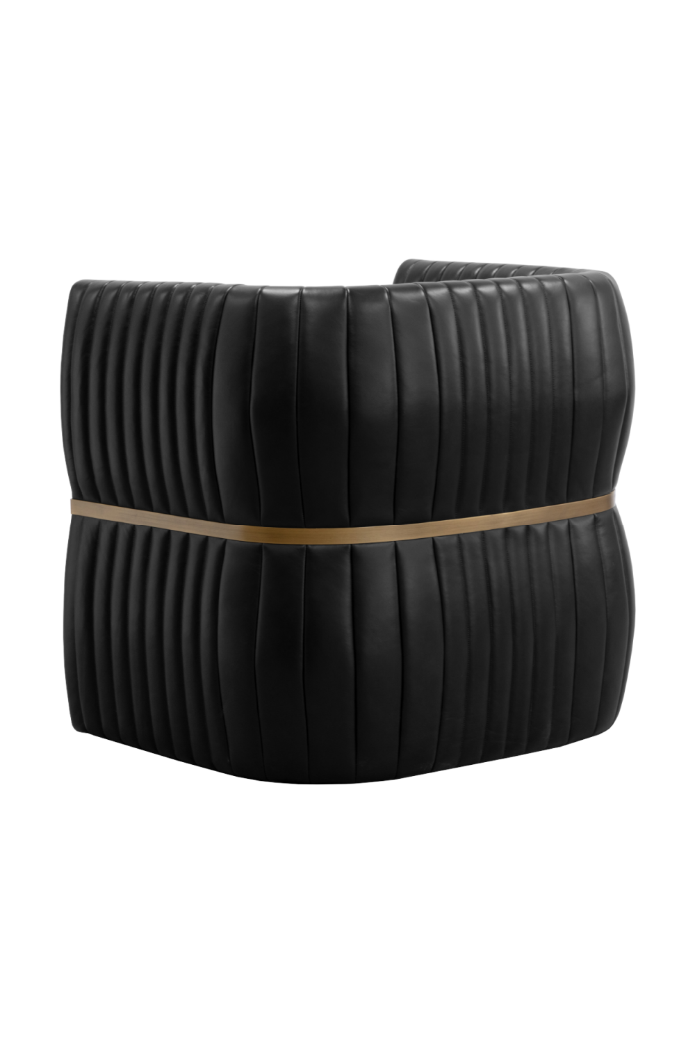 Leather Channeled Lounge Chair by Splendido Tryor Accent Chair, alternate view 20