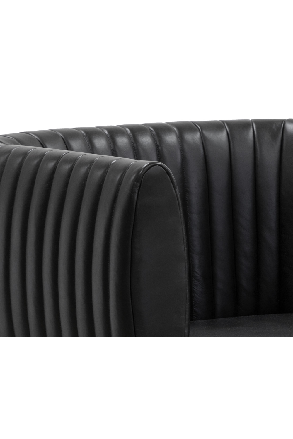Leather Channeled Lounge Chair by Splendido Tryor Accent Chair, alternate view 21