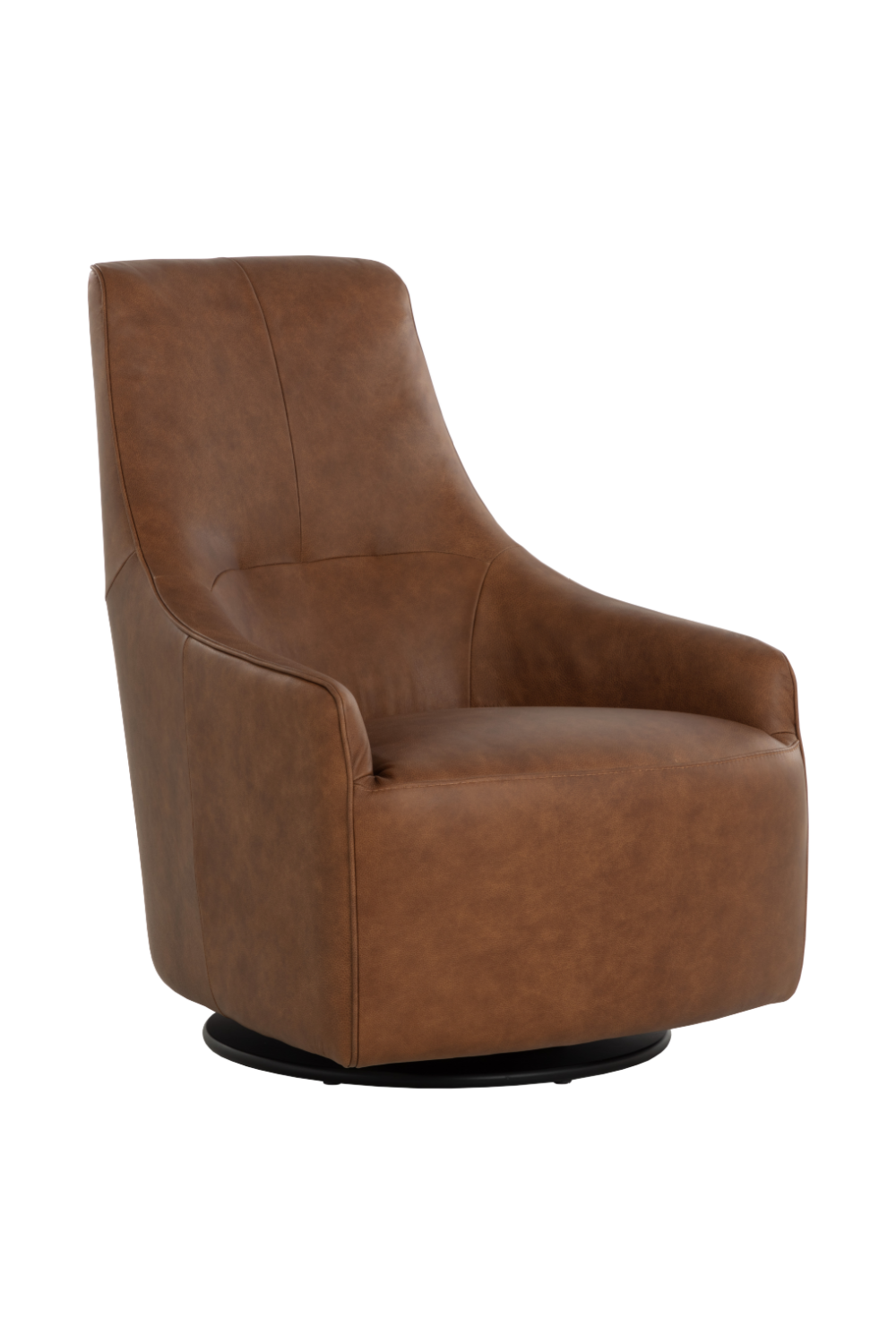 High Back Leather Swivel Chair by Splendido Carmine Accent Chair