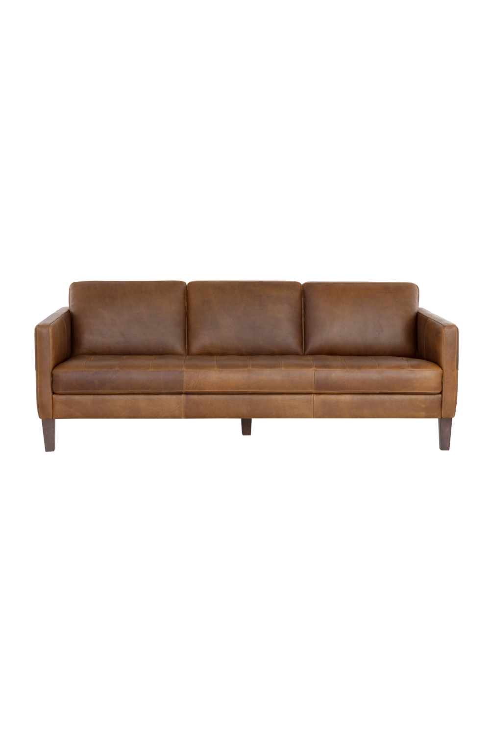Brown Italian Leather Sofa by Splendido Karmelo, alternate view 3