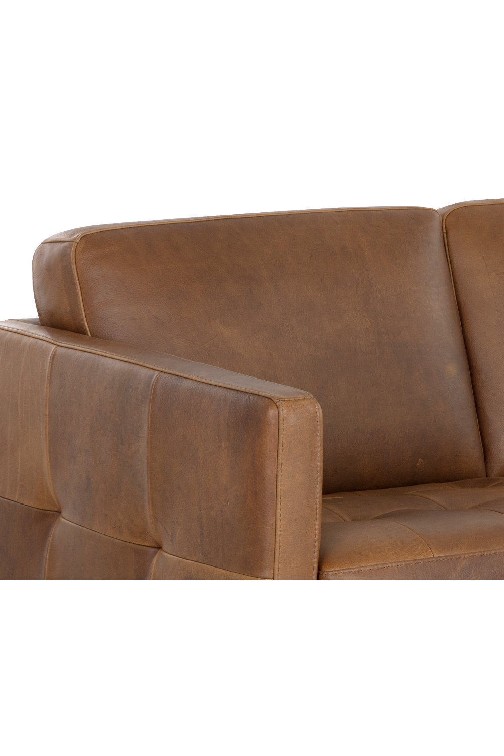 Brown Italian Leather Sofa by Splendido Karmelo, alternate view 4