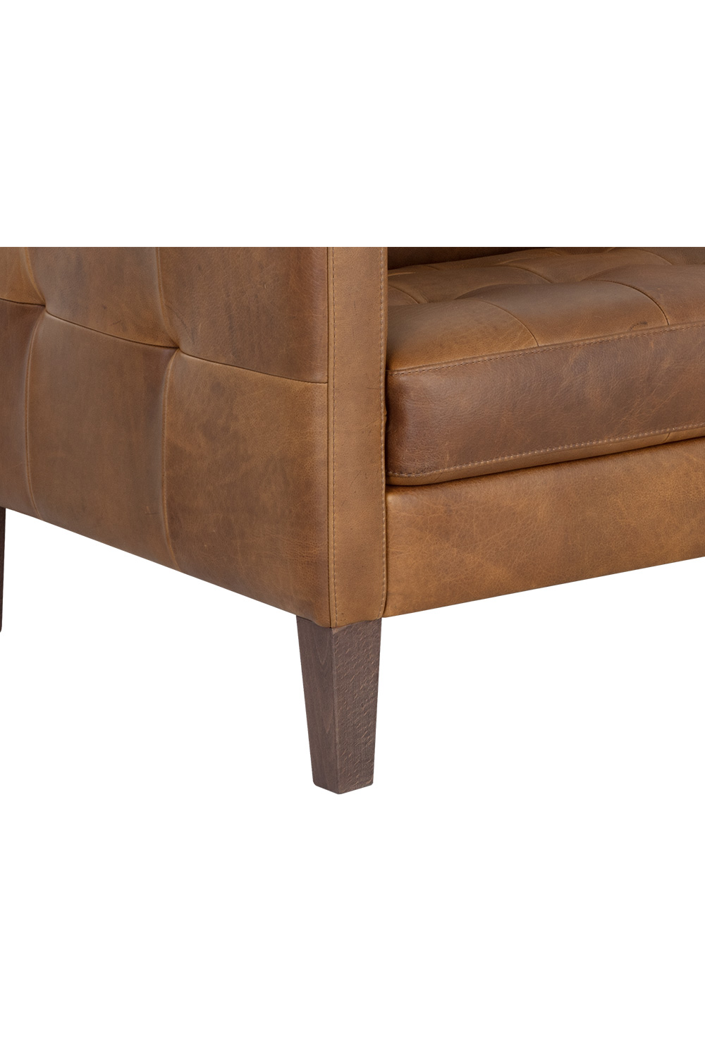 Brown Italian Leather Sofa by Splendido Karmelo, alternate view 5