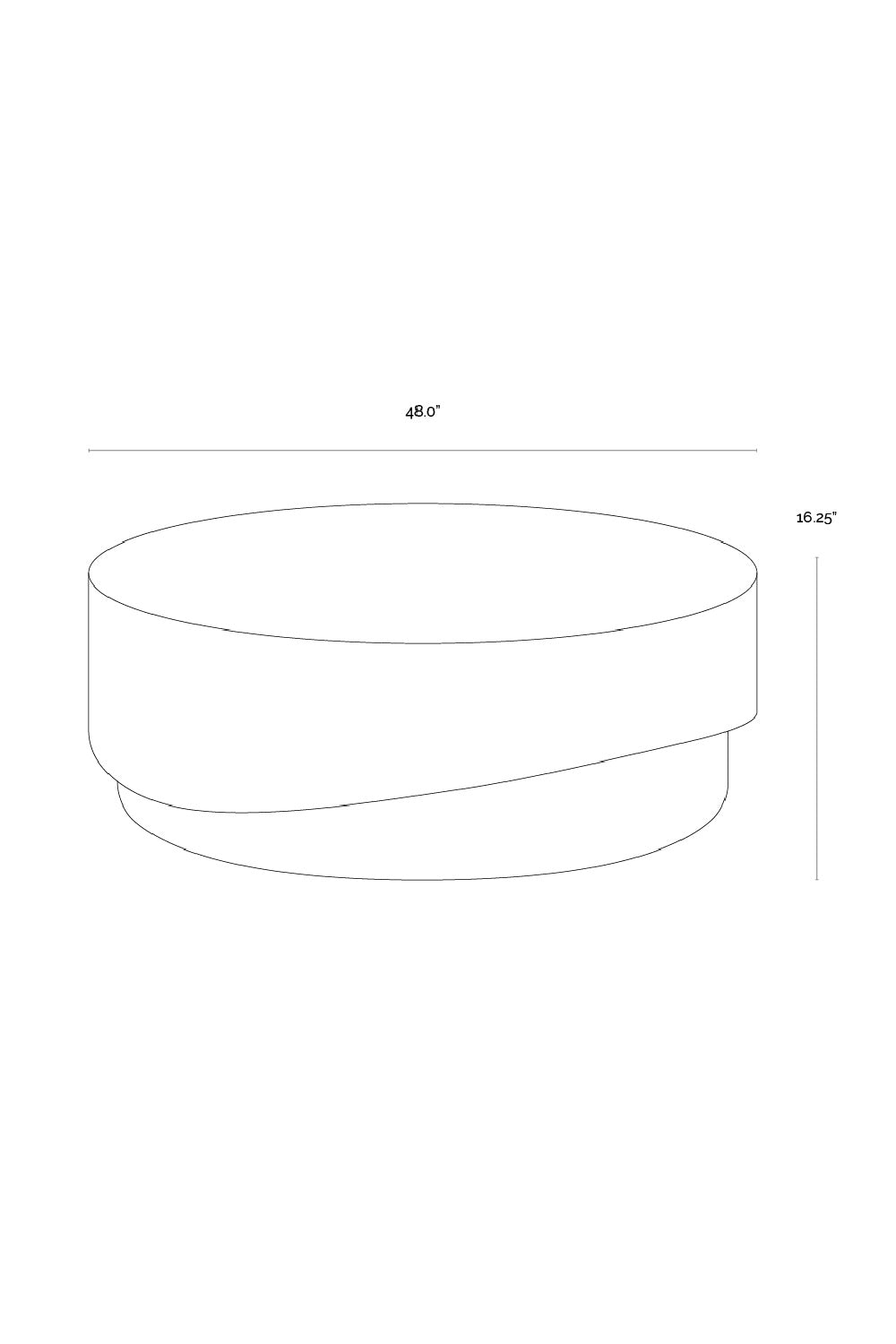 Cream Concrete Indoor/Outdoor Coffee Table | Splendido Patras | Oroa.com