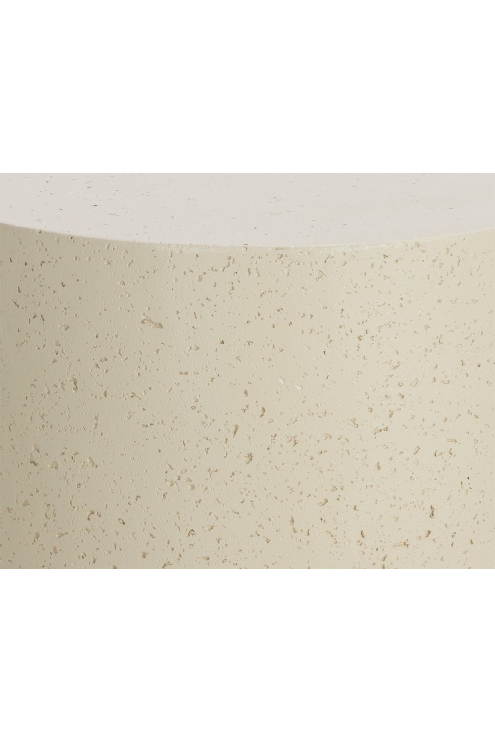 Cream Cylindrical Indoor/Outdoor End Table by Splendido Patras Side Table, alternate view 6