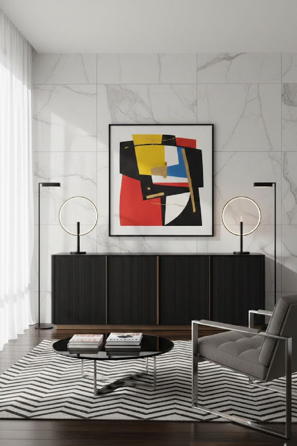 Oak 4-Door Sideboard by Splendido Kalla, alternate view 13