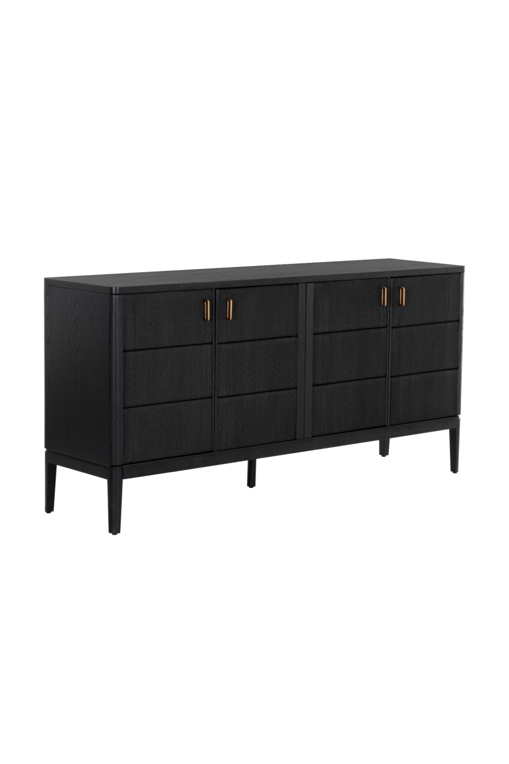 4-Door Black Sideboard by Splendido Etienne, alternate view 3