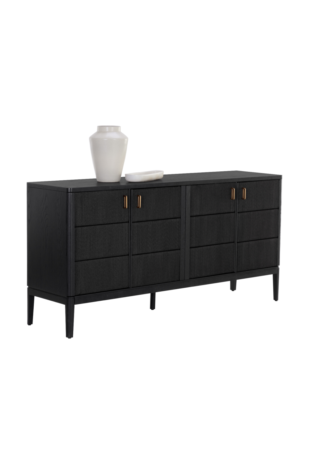4-Door Black Sideboard by Splendido Etienne, alternate view 4