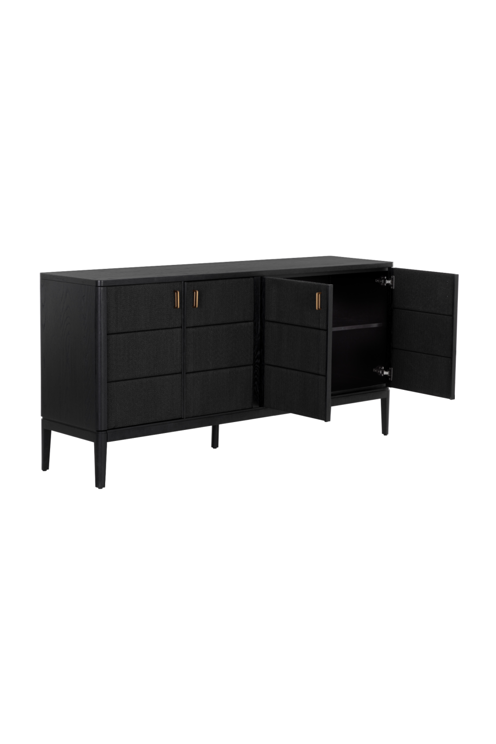 4-Door Black Sideboard by Splendido Etienne, alternate view 5