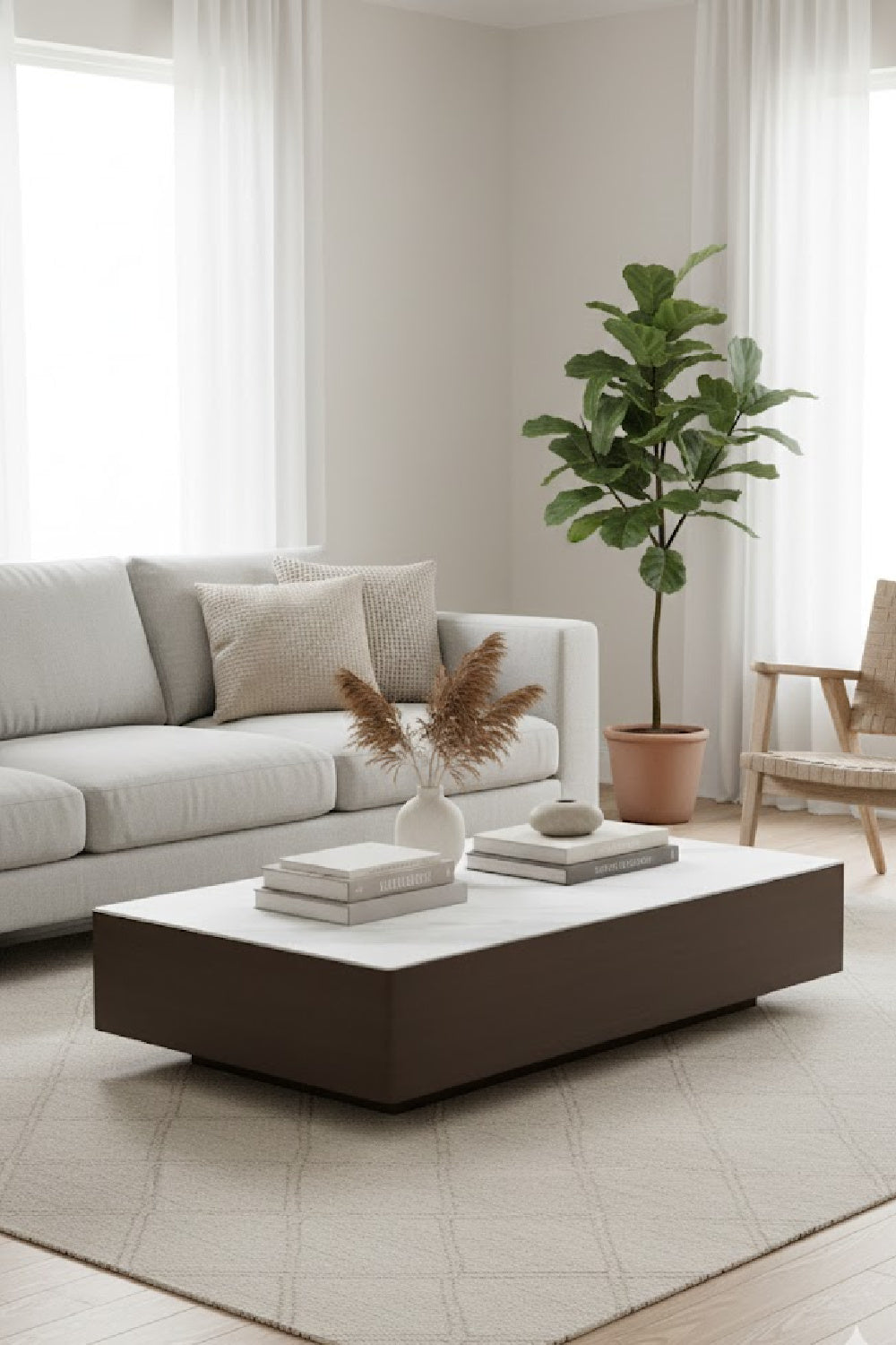 Bronze Framed Ceramic Coffee Table by Splendido Lenay, alternate view 2