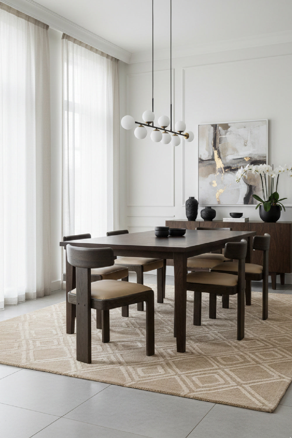 Oak Leather Dining Chairs (2) by Splendido Horton, alternate view 2