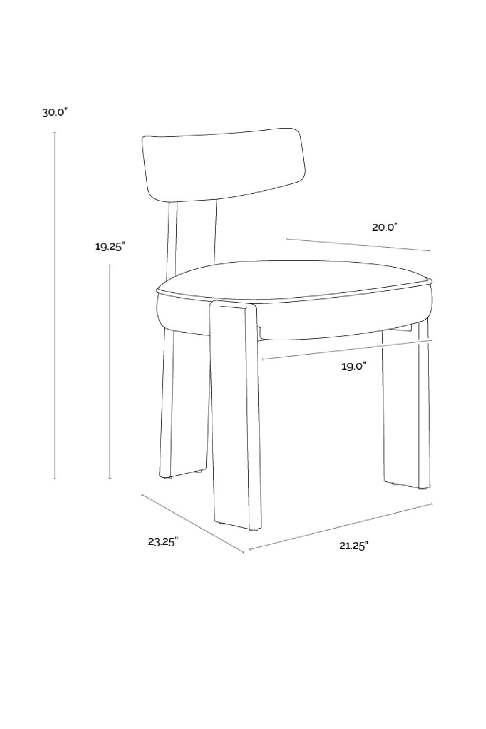 Oak Framed 3-Legged Dining Chairs (2) by Splendido Horton, alternate view 23