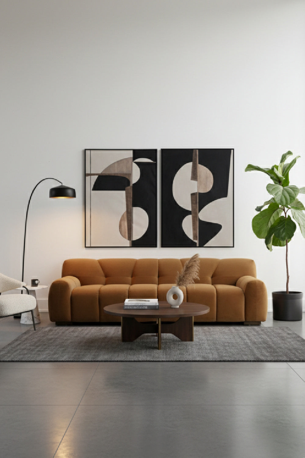 Gold Tufted Sofa by Splendido Romy, alternate view 2
