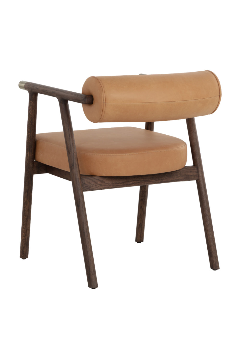 Brown Leather Dining Armchair by Splendido Sova Dining Chair, alternate view 5