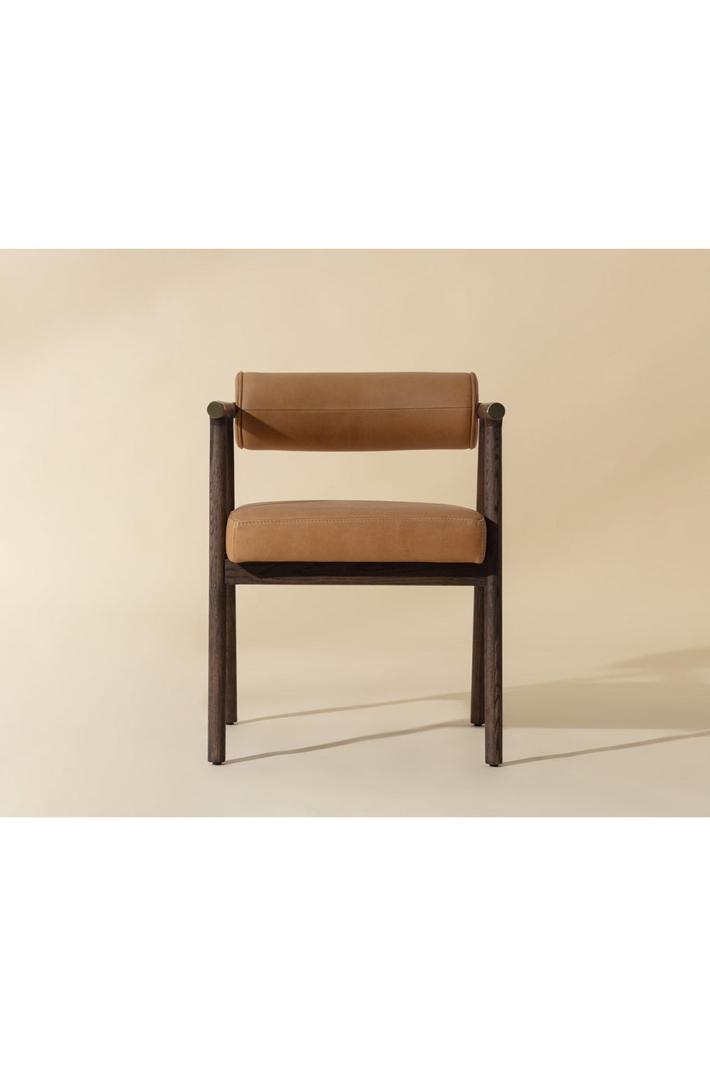 Brown Leather Dining Armchair by Splendido Sova Dining Chair, alternate view 7
