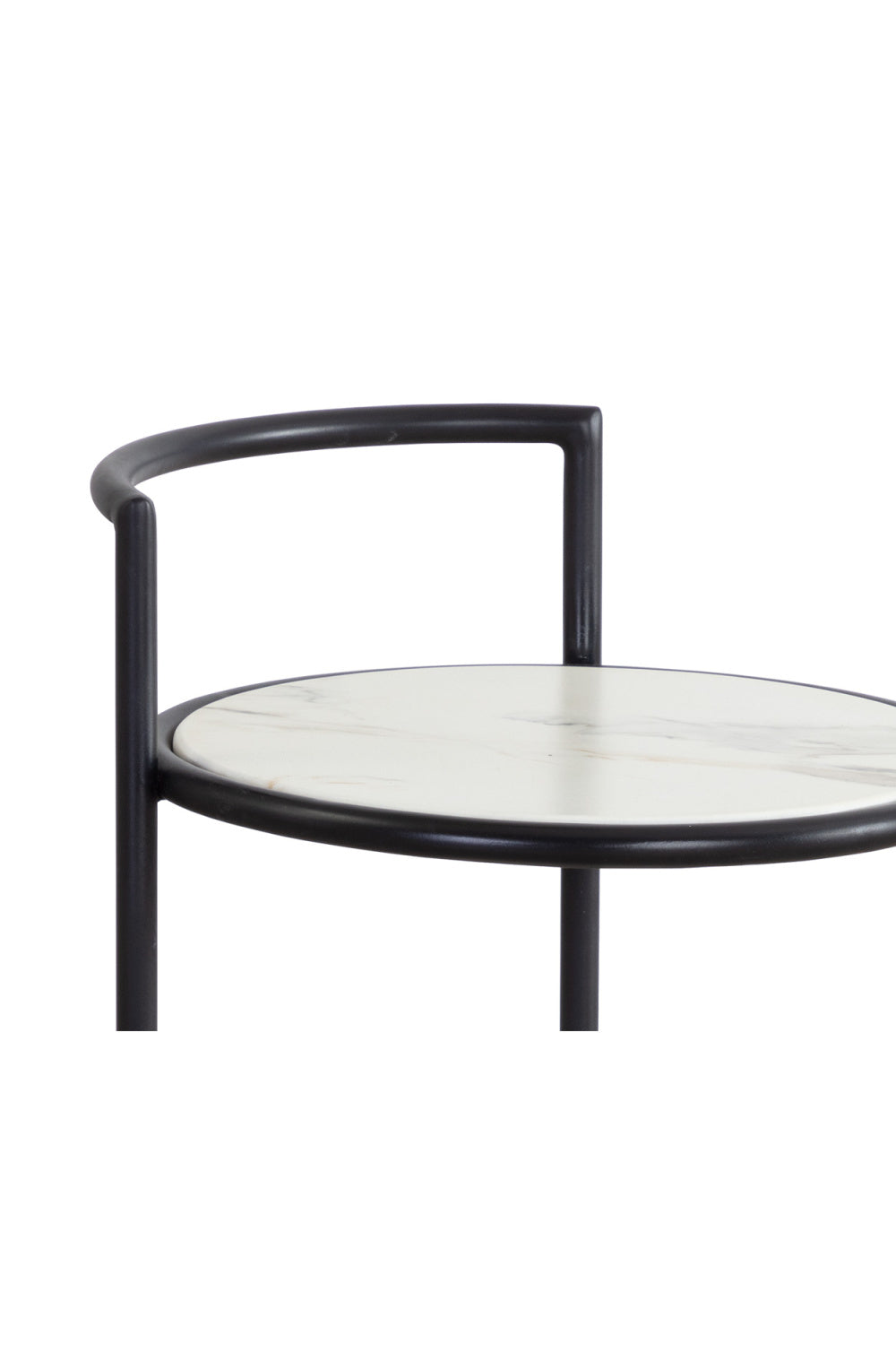 Gold Frame Indoor/Outdoor End Table by Splendido Parga Outdoor Side Table, alternate view 18