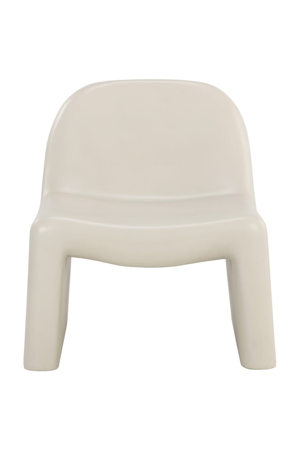 Cream Concrete Indoor/Outdoor Lounge Chair by Splendido Kessel Accent Chair, alternate view 3