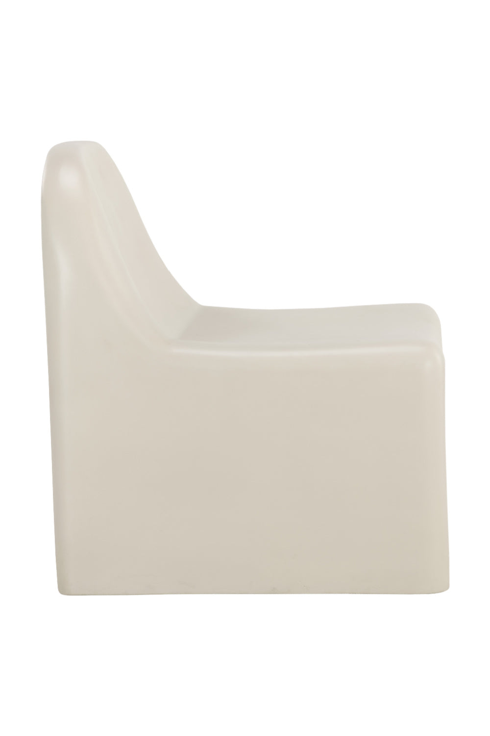 Cream Concrete Indoor/Outdoor Lounge Chair by Splendido Kessel Accent Chair, alternate view 4