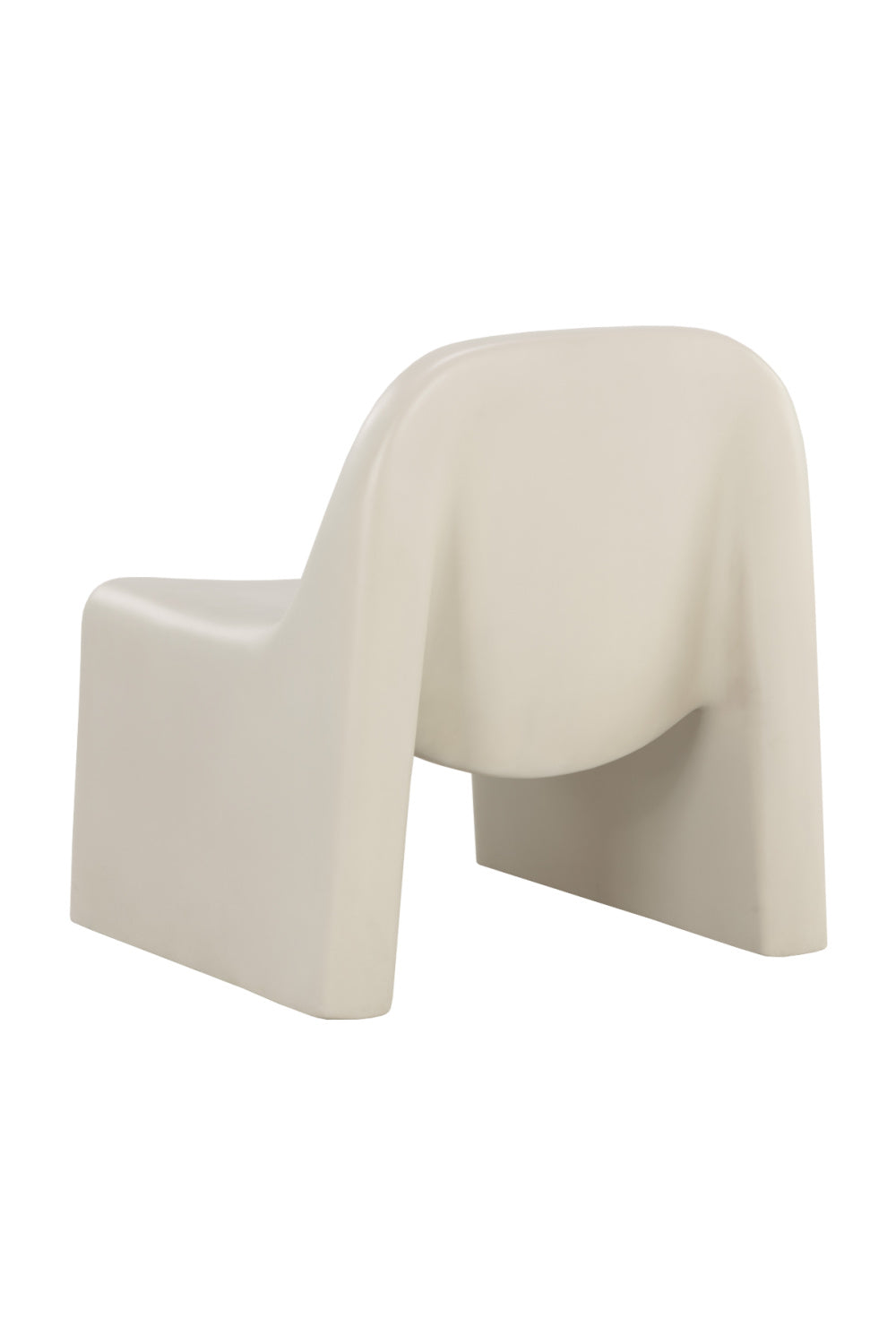 Cream Concrete Indoor/Outdoor Lounge Chair by Splendido Kessel Accent Chair, alternate view 5