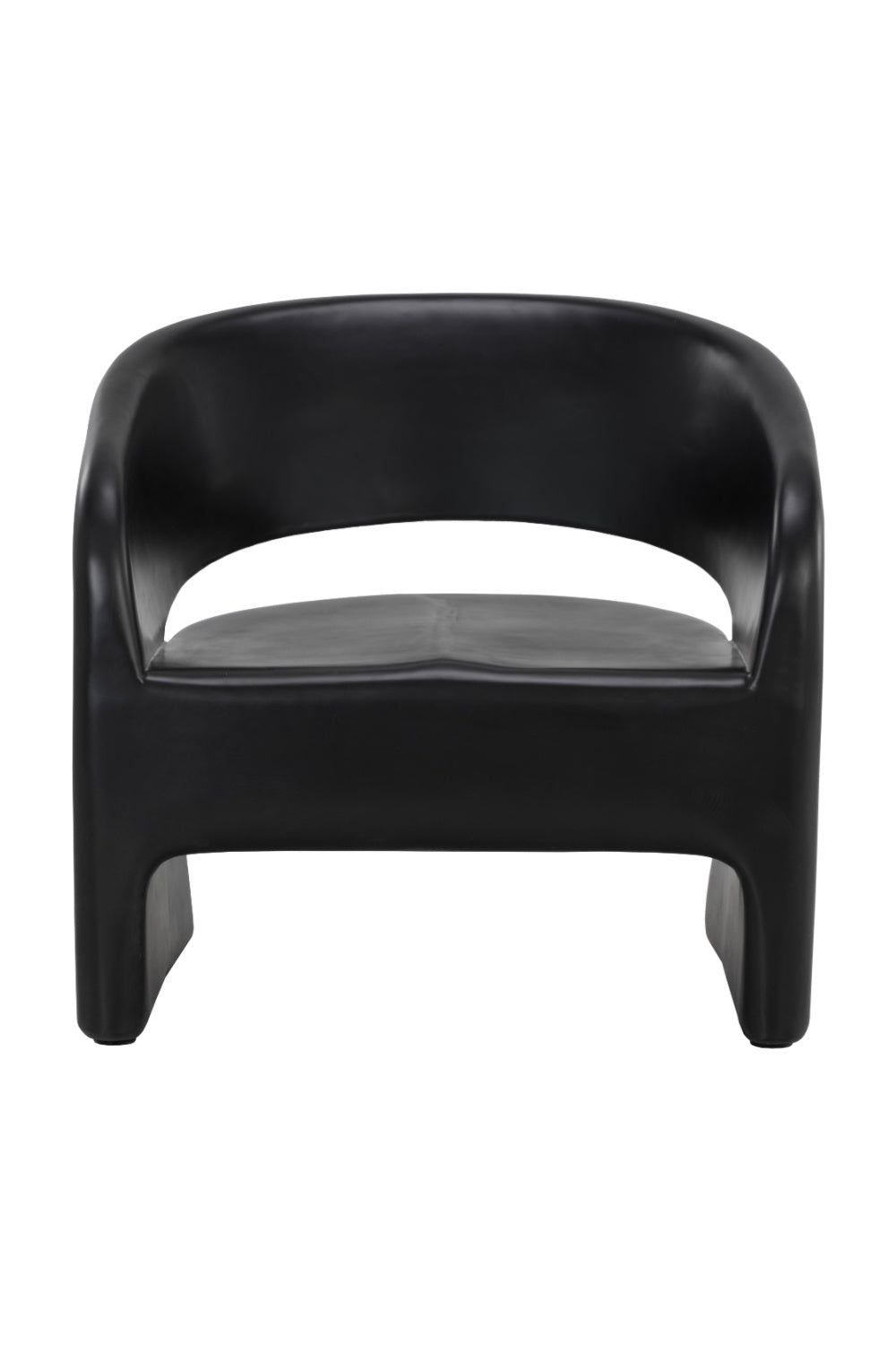 Black Indoor/Outdoor Lounge Chair by Splendido Cura Accent Chair, alternate view 3
