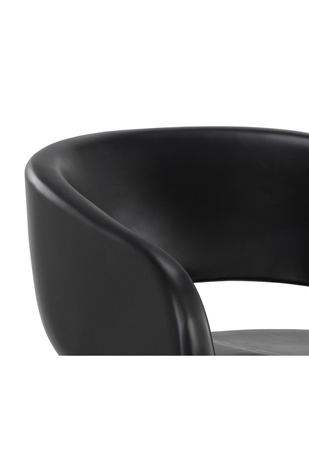 Black Indoor/Outdoor Lounge Chair by Splendido Cura Accent Chair, alternate view 6